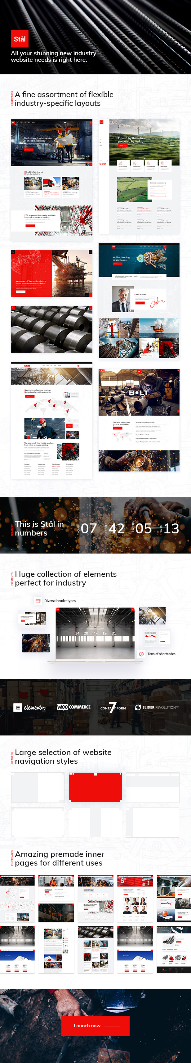 Stål - Industry WordPress Theme - 1